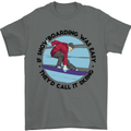 If Snowboarding Was Easy Skiing Funny Mens T-Shirt Cotton Gildan Charcoal