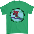If Snowboarding Was Easy Skiing Funny Mens T-Shirt Cotton Gildan Irish Green