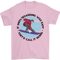 If Snowboarding Was Easy Skiing Funny Mens T-Shirt Cotton Gildan Light Pink