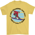 If Snowboarding Was Easy Skiing Funny Mens T-Shirt Cotton Gildan Yellow