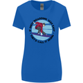 If Snowboarding Was Easy Skiing Funny Womens Wider Cut T-Shirt Royal Blue