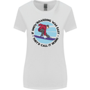 If Snowboarding Was Easy Skiing Funny Womens Wider Cut T-Shirt White