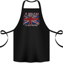 If This Flag Offends You Union Jack Britain Cotton Apron 100% Organic Black