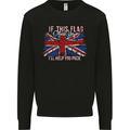 If This Flag Offends You Union Jack Britain Mens Sweatshirt Jumper Black