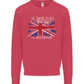 If This Flag Offends You Union Jack Britain Mens Sweatshirt Jumper Heliconia
