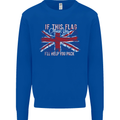 If This Flag Offends You Union Jack Britain Mens Sweatshirt Jumper Royal Blue