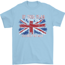 If This Flag Offends You Union Jack Britain Mens T-Shirt Cotton Gildan Light Blue