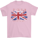 If This Flag Offends You Union Jack Britain Mens T-Shirt Cotton Gildan Light Pink