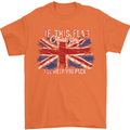 If This Flag Offends You Union Jack Britain Mens T-Shirt Cotton Gildan Orange
