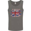 If This Flag Offends You Union Jack Britain Mens Vest Tank Top Charcoal