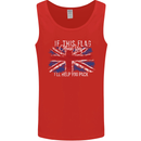 If This Flag Offends You Union Jack Britain Mens Vest Tank Top Red