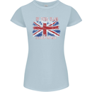 If This Flag Offends You Union Jack Britain Womens Petite Cut T-Shirt Light Blue