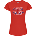 If This Flag Offends You Union Jack Britain Womens Petite Cut T-Shirt Red