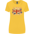If This Flag Offends You Union Jack Britain Womens Wider Cut T-Shirt Yellow