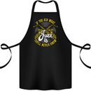 If You Ask What Jazz Is Music Cotton Apron 100% Organic Black