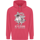 If it Flies it Spies Conspiracy Pigeon Childrens Kids Hoodie Heliconia