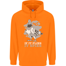 If it Flies it Spies Conspiracy Pigeon Childrens Kids Hoodie Orange