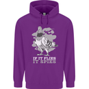 If it Flies it Spies Conspiracy Pigeon Childrens Kids Hoodie Purple