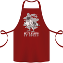 If it Flies it Spies Conspiracy Pigeon Cotton Apron 100% Organic Maroon
