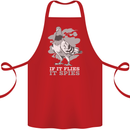 If it Flies it Spies Conspiracy Pigeon Cotton Apron 100% Organic Red
