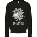 If it Flies it Spies Conspiracy Pigeon Kids Sweatshirt Jumper Black