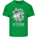 If it Flies it Spies Conspiracy Pigeon Kids T-Shirt Childrens Irish Green