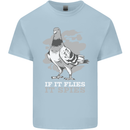 If it Flies it Spies Conspiracy Pigeon Mens Cotton T-Shirt Tee Top Light Blue