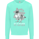 If it Flies it Spies Conspiracy Pigeon Mens Sweatshirt Jumper Peppermint