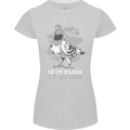 If it Flies it Spies Conspiracy Pigeon Womens Petite Cut T-Shirt Sports Grey