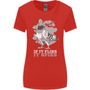 If it Flies it Spies Conspiracy Pigeon Womens Wider Cut T-Shirt Red