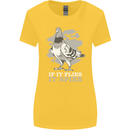 If it Flies it Spies Conspiracy Pigeon Womens Wider Cut T-Shirt Yellow