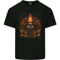 Illuminati Eye Secret Society Cult Fantasy Kids T-Shirt Childrens Black