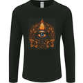 Illuminati Eye Secret Society Cult Fantasy Mens Long Sleeve T-Shirt Black