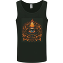 Illuminati Eye Secret Society Cult Fantasy Mens Vest Tank Top Black