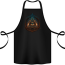 Illuminati Eye With Flames Conspiracy Fantasy Cotton Apron 100% Organic Black