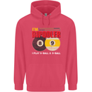 Im Bipooler I Play 8-Ball 9-Ball Funny Pool Childrens Kids Hoodie Heliconia