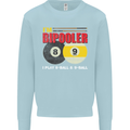 Im Bipooler I Play 8-Ball 9-Ball Funny Pool Kids Sweatshirt Jumper Light Blue