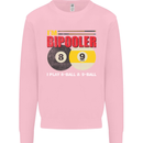 Im Bipooler I Play 8-Ball 9-Ball Funny Pool Kids Sweatshirt Jumper Light Pink