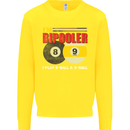 Im Bipooler I Play 8-Ball 9-Ball Funny Pool Kids Sweatshirt Jumper Yellow