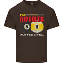 Im Bipooler I Play 8-Ball 9-Ball Funny Pool Kids T-Shirt Childrens Chocolate