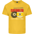 Im Bipooler I Play 8-Ball 9-Ball Funny Pool Kids T-Shirt Childrens Yellow