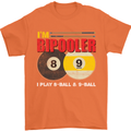 Im Bipooler I Play 8-Ball 9-Ball Funny Pool Mens T-Shirt Cotton Gildan Orange