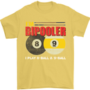 Im Bipooler I Play 8-Ball 9-Ball Funny Pool Mens T-Shirt Cotton Gildan Yellow