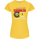 Im Bipooler I Play 8-Ball 9-Ball Funny Pool Womens Petite Cut T-Shirt Yellow
