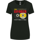 Im Bipooler I Play 8-Ball 9-Ball Funny Pool Womens Wider Cut T-Shirt Black