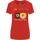 Im Bipooler I Play 8-Ball 9-Ball Funny Pool Womens Wider Cut T-Shirt Red