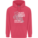 Im Not Always Grumpy Biker Motorcycle Biker Childrens Kids Hoodie Heliconia
