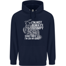 Im Not Always Grumpy Biker Motorcycle Biker Childrens Kids Hoodie Navy Blue