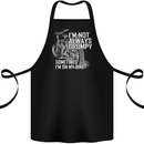 Im Not Always Grumpy Biker Motorcycle Biker Cotton Apron 100% Organic Black