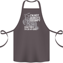 Im Not Always Grumpy Biker Motorcycle Biker Cotton Apron 100% Organic Dark Grey